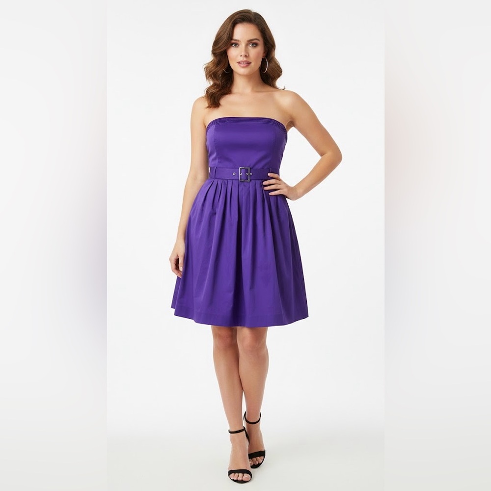 New York & Company Vibrant Purple Dress